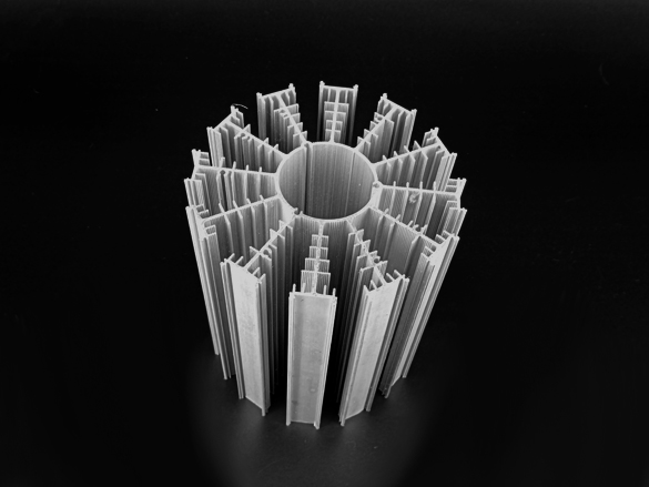 大功率精密LED太陽花實心散熱器